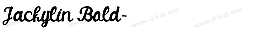 Jackylin Bold字体转换
